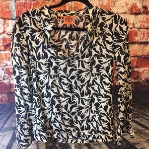 Tory Burch Swinging Monkeys Print Tunic Top-Size 2